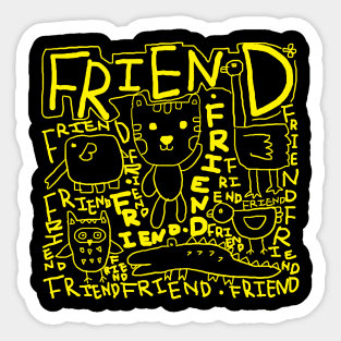 animal friend Sticker